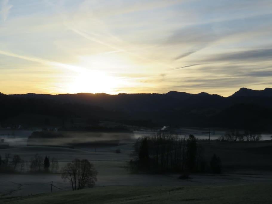 Panoramablick Appartement Stiefenhofen Buitenkant foto